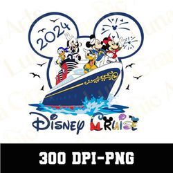 family vacation 2024 cruise png, cruise trip png, cruise ship png, mouse head png, magical kingdom png