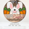 Easter Door Hanger SVG - Easter Bunny Door Sign SVG - Laser Cut Files - Welcome Sign SVG - Carrot Patch SVG - Glowforge Files