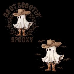 boot scoot spooky cowboy ghost png digital download files