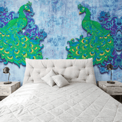 Bedroom Decoration with Easy-to-Apply 3D Peel and Stick Wallpaper
