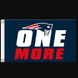 New England Patriots One More Flag 3x5ft - Banner Man-Cave Garage