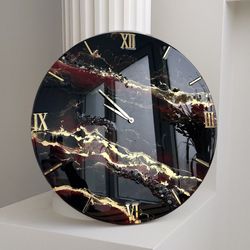 interior clock made of epoxy resin