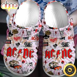 acdc music crocs crocband clogs shoes comfortable for men women and kids