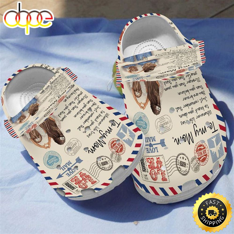 Air Mail Letter To My Mom From Your Daughter Mother's Day Crocs Clog Shoes.jpg