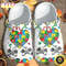Autism Awareness Day Video Game Controller Autism Puzzle Pieces Crocs Crocband Clog Shoes.jpg