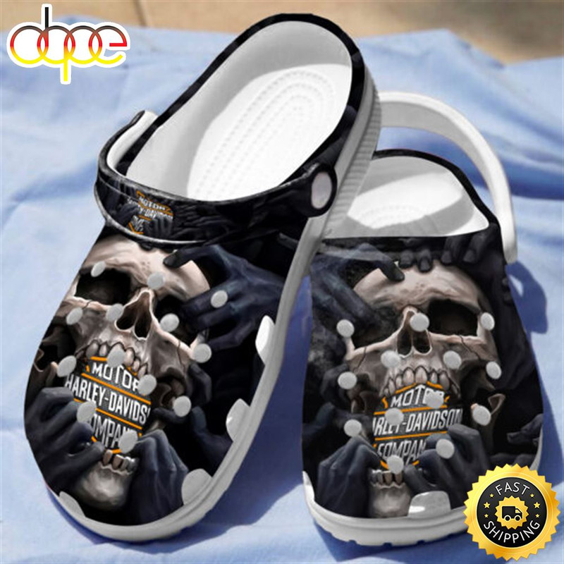 Biker Skull Motobiker Skull Crocs Shoes.jpg