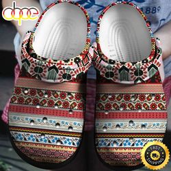 bohemian pattern vintage croc for woman girl grandma mother daughter sister niece crocs clog shoes