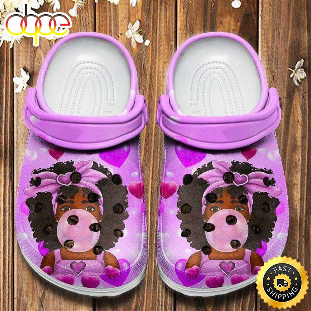 Breast Cancer Awareness Crocs Melanin Poppin Bubble Crocs Clogs Crocband Shoes.jpg