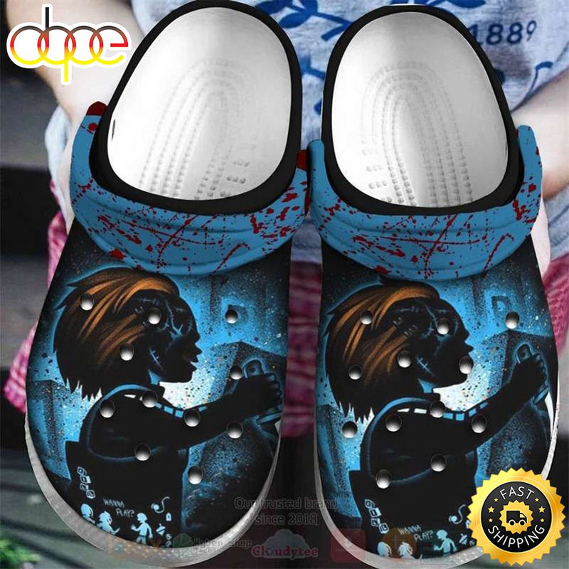 Chucky Blue Shadow Halloween Crocs Crocband Clogs Shoes.jpg