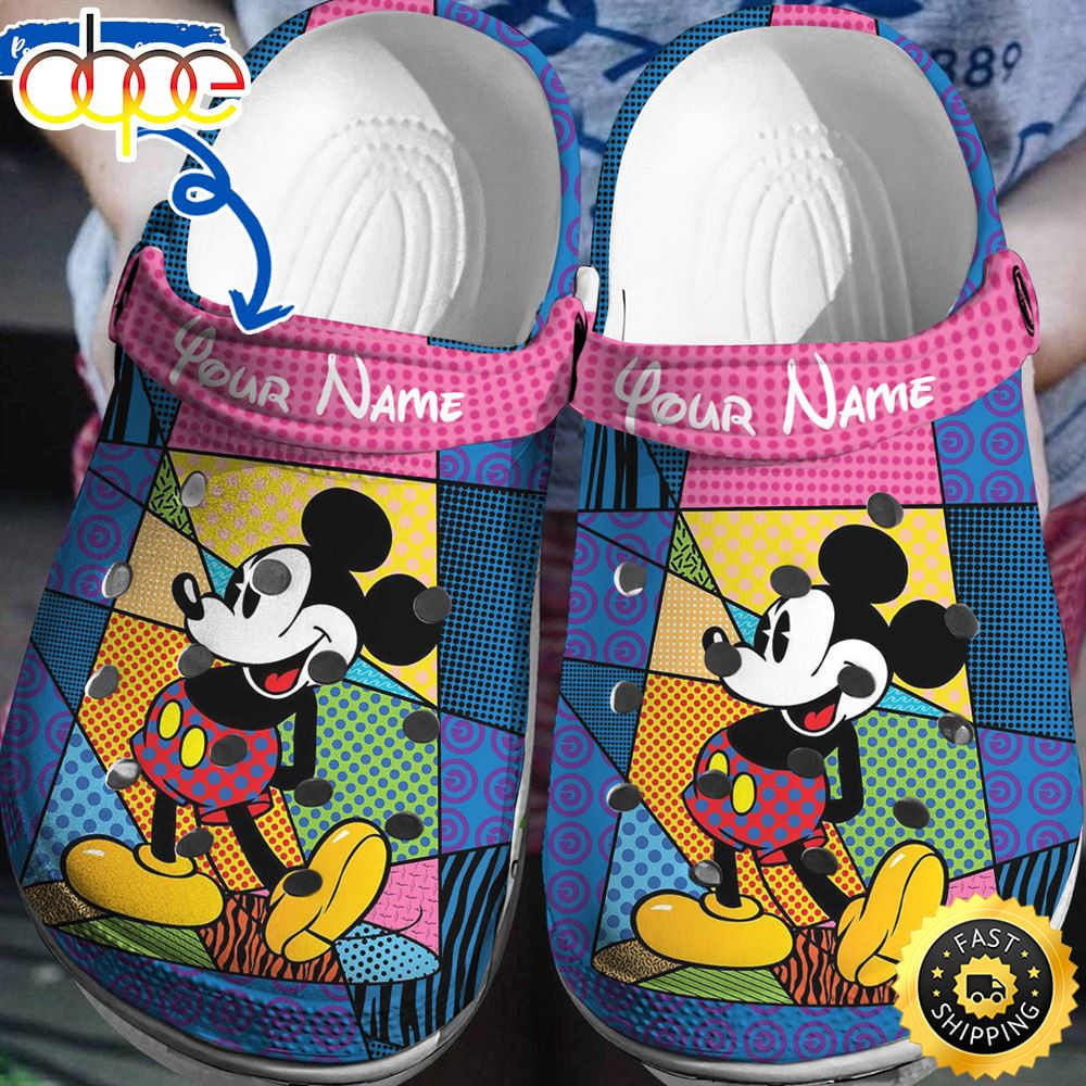 Custom Name Disney Mickey Mouse 3d Clog Shoes.jpg