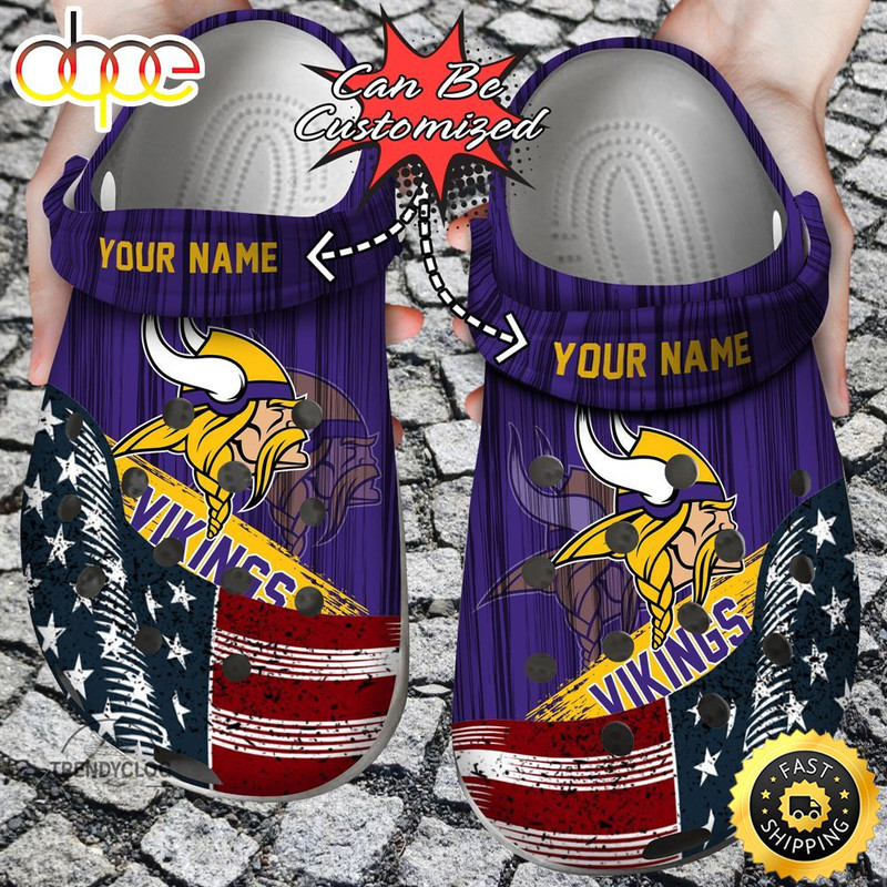 Custom US Flag MVikings New clog Shoes.jpg