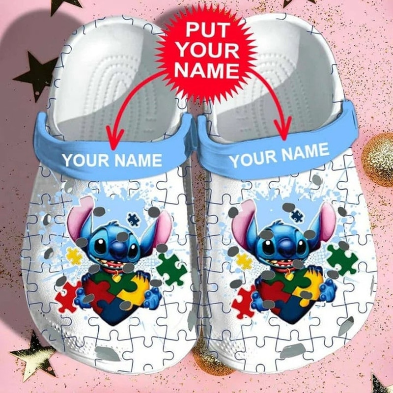 Custome Name Lilo & Stitch Autism Awareness Crocband Crocs.jpg