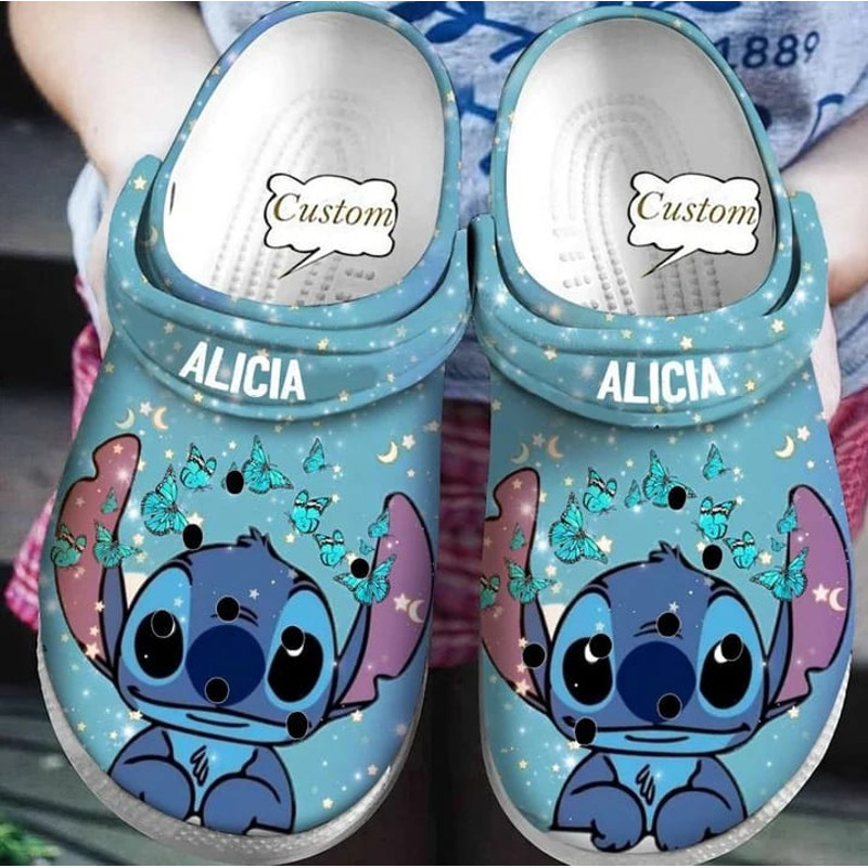 Custome Name Lilo & Stitch Butterfly Crocband Crocs.jpg