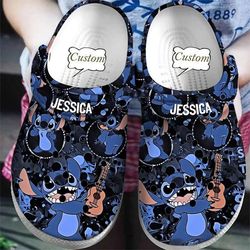 custome name lilo & stitch guitar crocband crocs