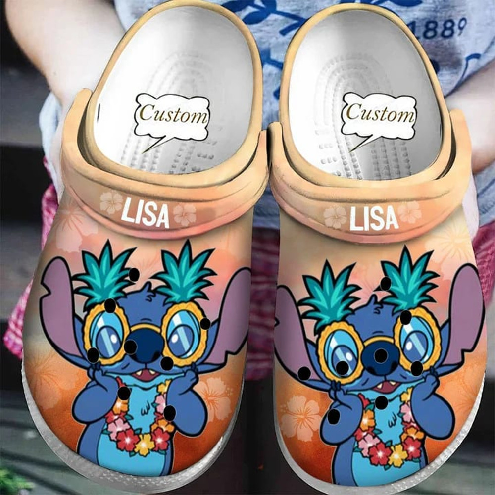 Custome Name Lilo & Stitch Pineapple Crocband Crocs.jpg