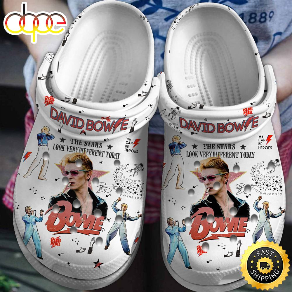 David Bowie Music Crocs Crocband Clogs Shoes Comfortable For Men Women and Kids.jpg