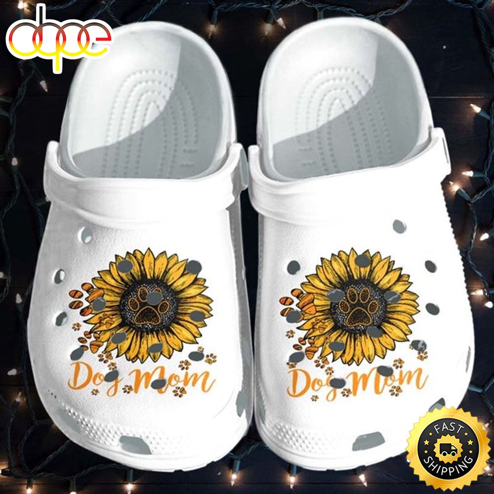 Dog Mom Sunflower Custom Shoes Mothers Day 2022For Women Grandm Crocs Clog Shoes.jpg