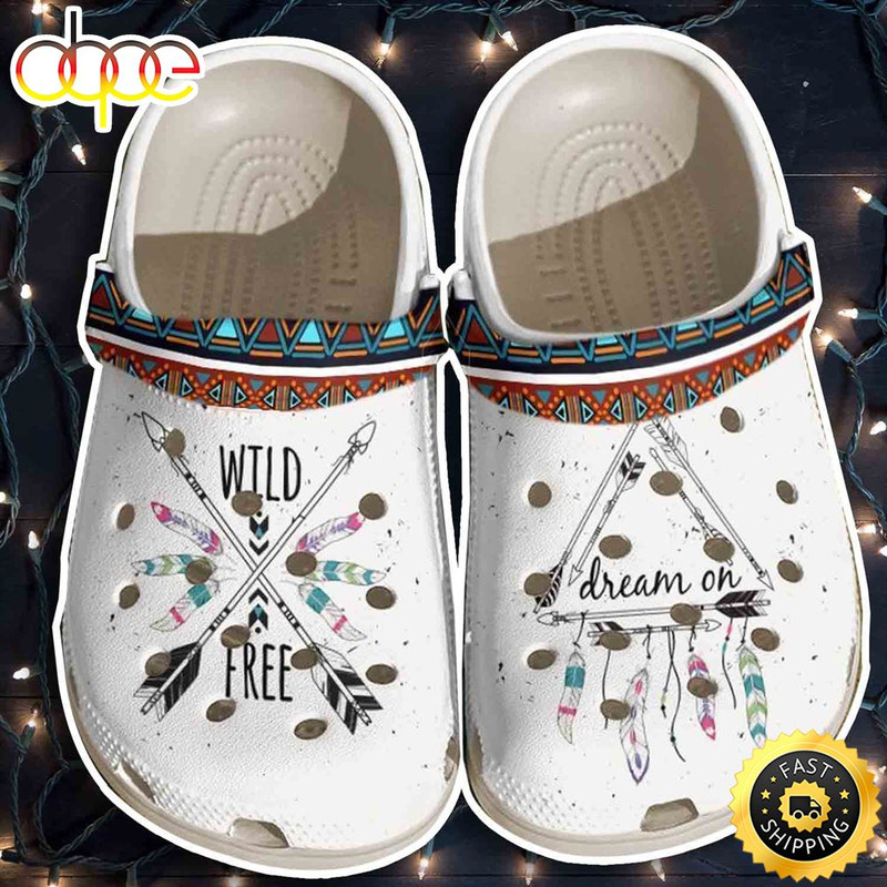 Dream On Wild Free Hippie Clog Shoesbland Clog Gifts.jpg