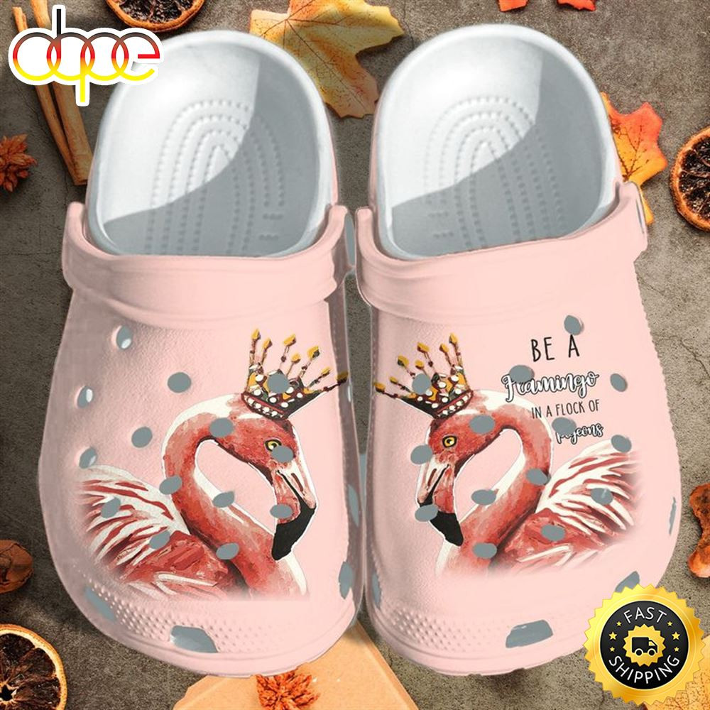 Flamingo Queen Croc Shoes Mothers Daydaughter Be A Flamingo Great Christmas Crocs Clog Shoes.jpg