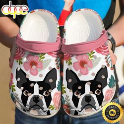 french bulldog mom croc frenchie floral happy mothers day croc mummy birthday crocs clog shoes