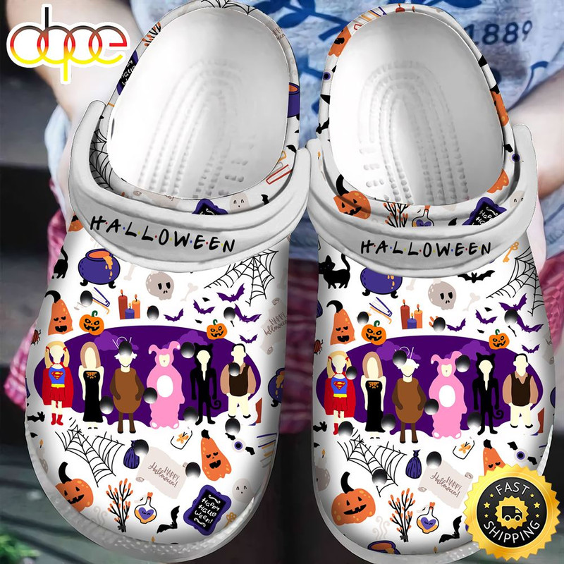 Friends Halloween Crocs Classic Clogs Shoes.jpg