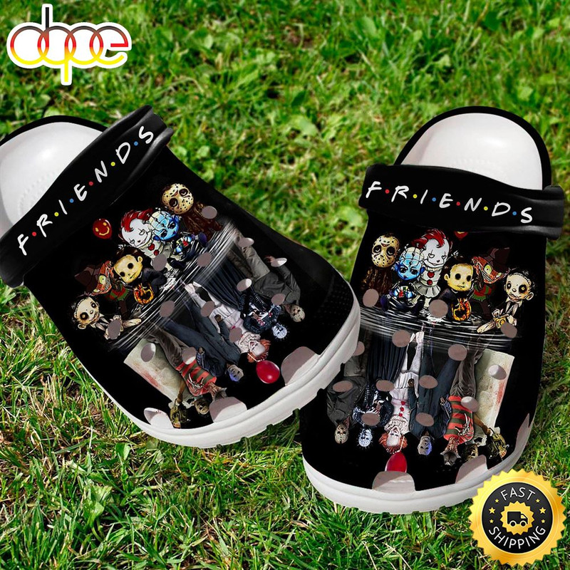 Friends Horror Movies Halloween Crocs Classic Clogs Shoes.jpg