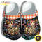 Funny Dachshund Dog Skeleton Sugar Skull Halloween Dog Clog Shoes Gift Sister.jpg