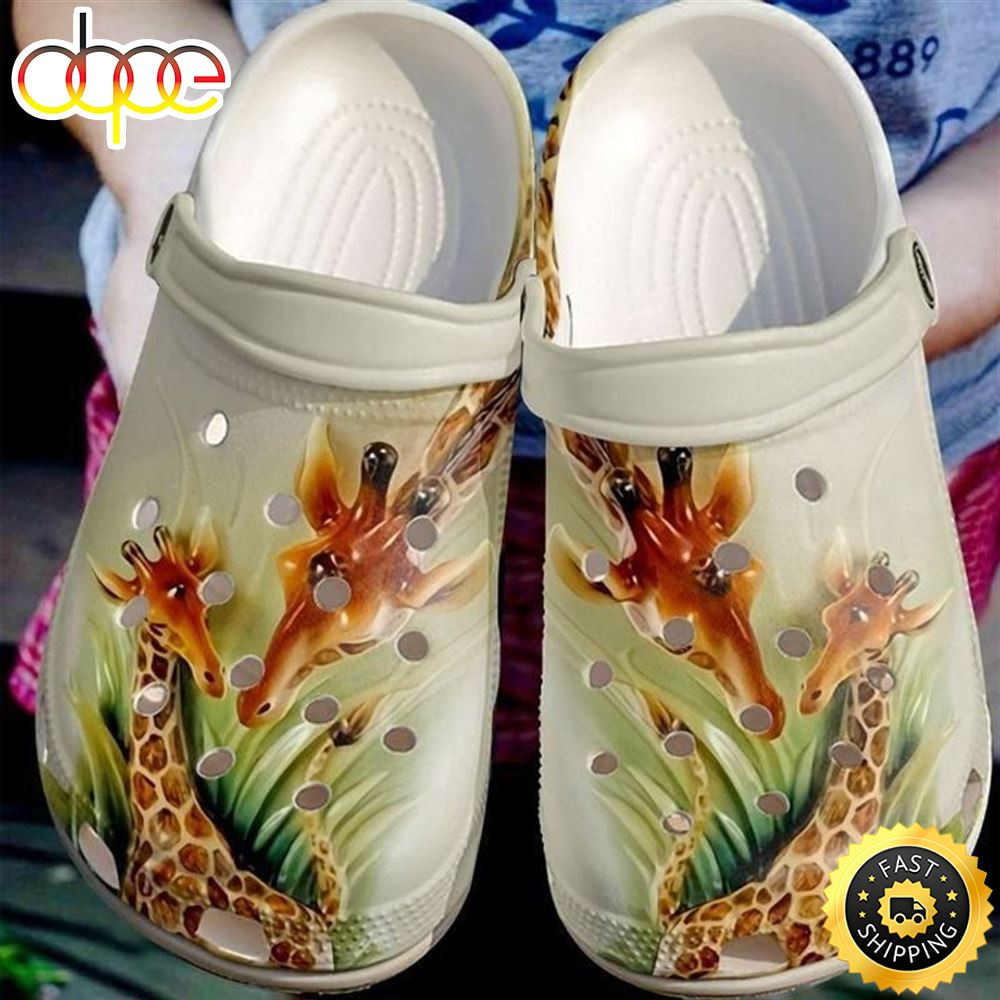 Giraffe Mother And Daughterclogvalentines Day Gift Crocs Clog Shoes.jpg