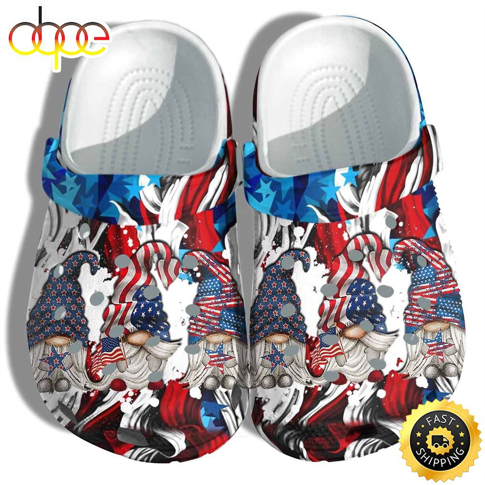 Gnomes Wear America Flag Shoes Gift Step Daughter- Cute Forest Usa 4th Of July Twinkle Party Shoes Halloween Gift.jpg