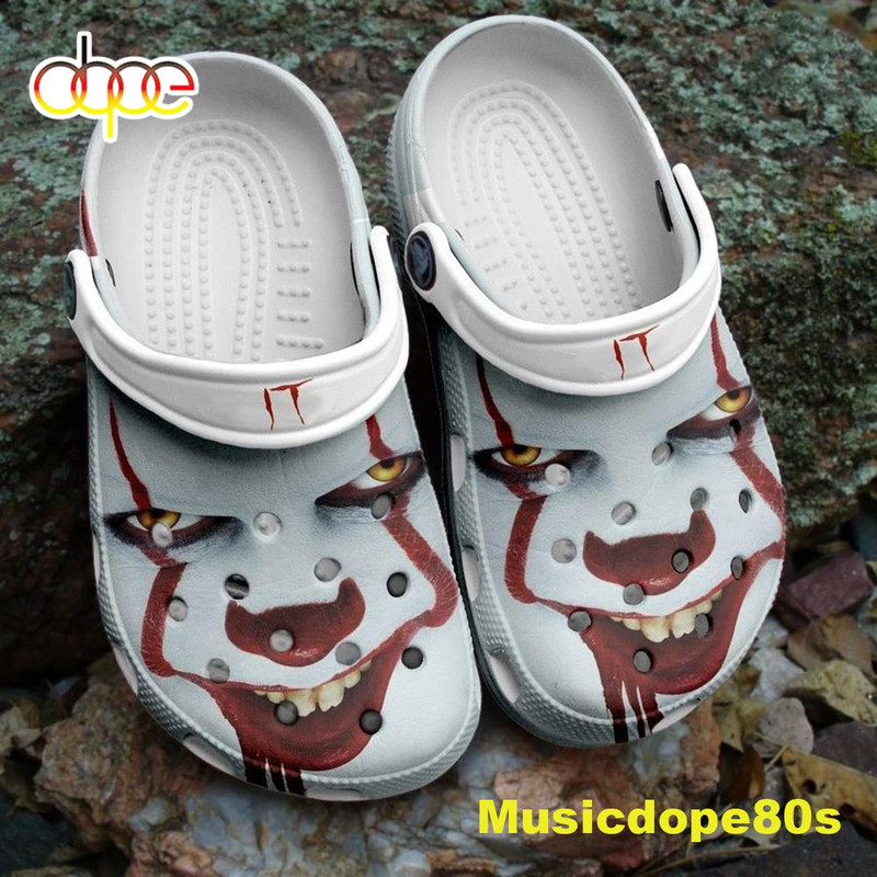 Halloween 2022 Horror It Clown Face White Halloween Crocs.jpg