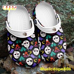 halloween 2022 jason voorhees horror face crocs