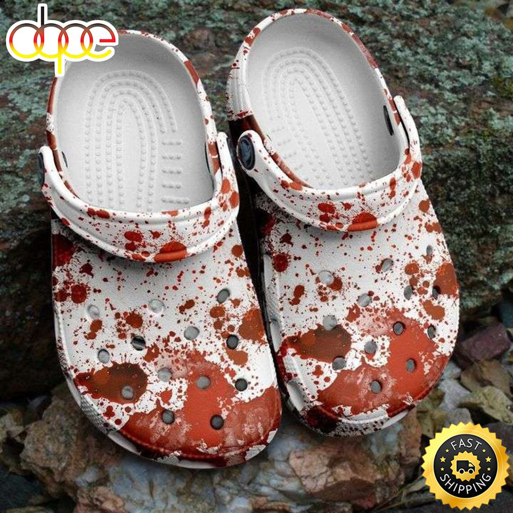 Halloween Blood Stains Crocband Clogs Shoes.jpg