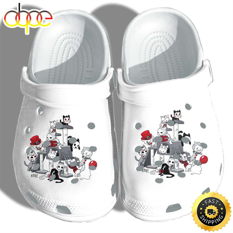 Halloween Cat Killer Characters Cosplay Crocband Clogs Shoes.jpg