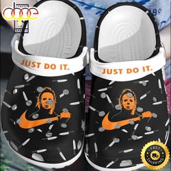 halloween just do it michael myers characters horror movie crocs crocband clogs