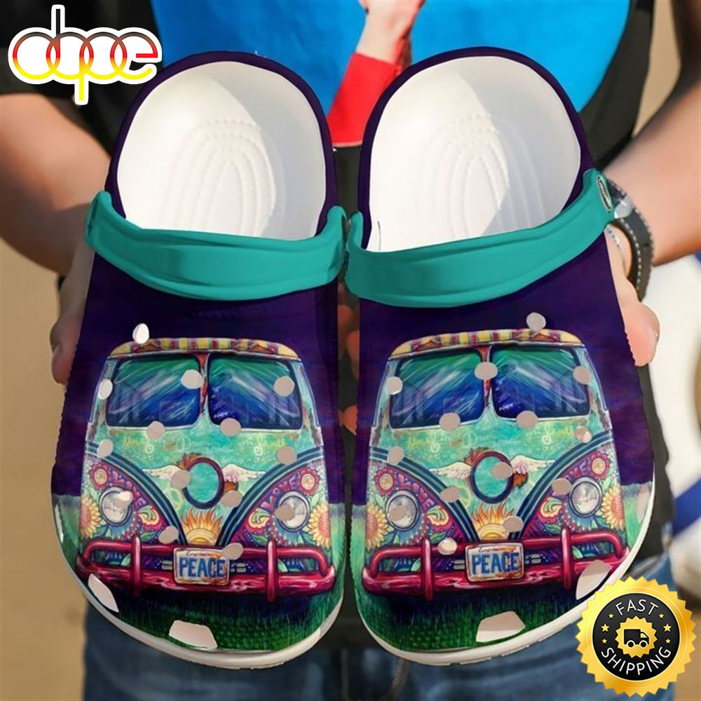 Hippie Car For Mens Womens Classic Clog Water Shoes Crocs.jpg