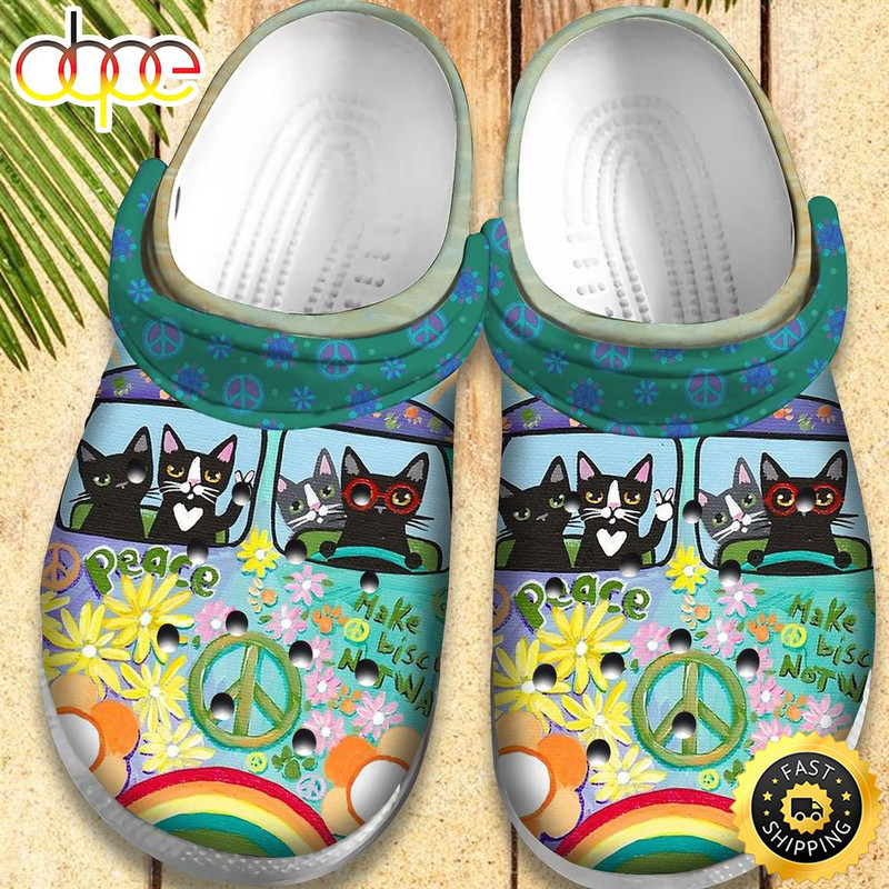 Hippie Cat Van Retro Crocs Crocbland Clog Birthday Gift For Man Woman Boy Girl.jpg