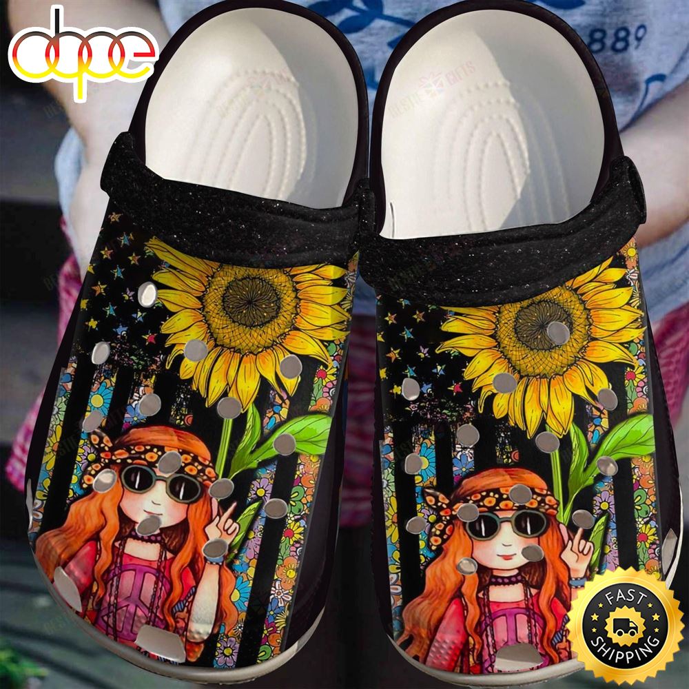 Hippie Crocs Classic Clog Whitesole Girl Shoes.jpg