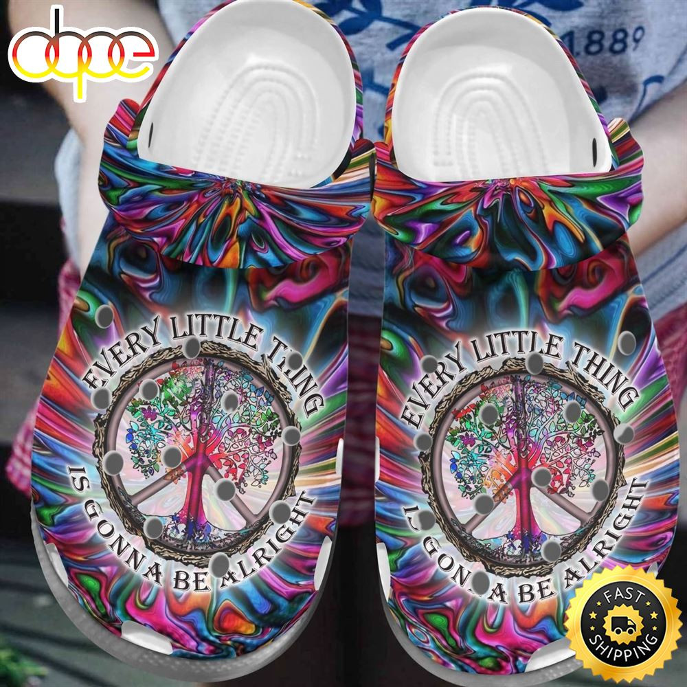 Hippie Crocs Comfortablefashion Style Comfortable For Women Men Be Alright.jpg