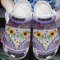 Hippie Crocs Comfortablefashion Style Comfortable For Women Men Purple Car.jpg
