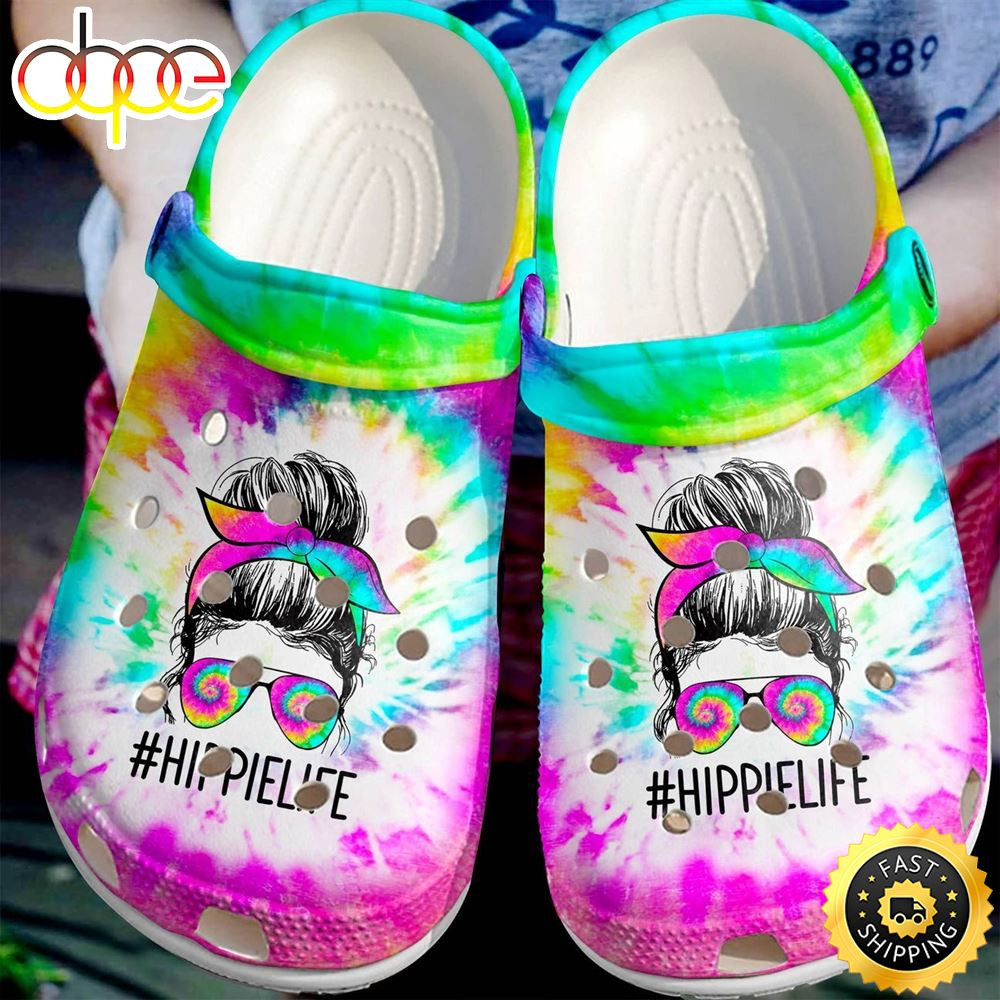 Hippie Crocs Fashionstyle Comfortable For Women Men Hippie Life.jpg