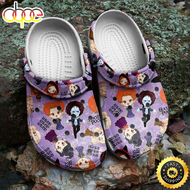 Hocus Pocus Crocs Amuck Amuck Tie Dye Classic Clogs Shoes.jpg
