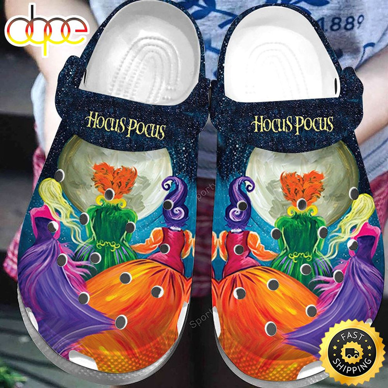Hocus Pocus Witches Art Painting Crocs Classic Clog Shoes.jpg