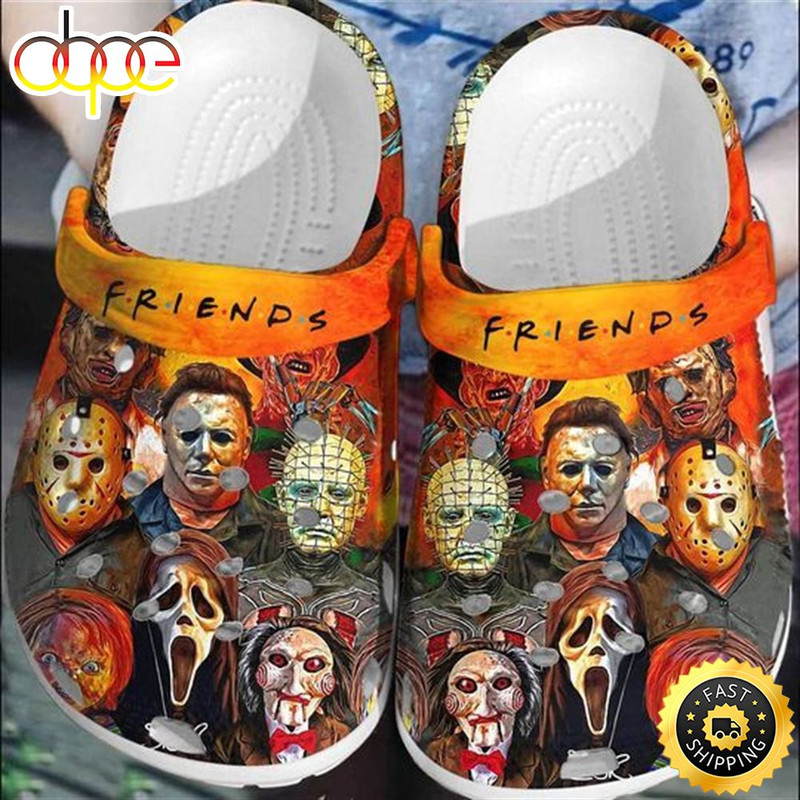 Horror Movies Friends Halloween Crocs Classic Clog Shoes.jpg