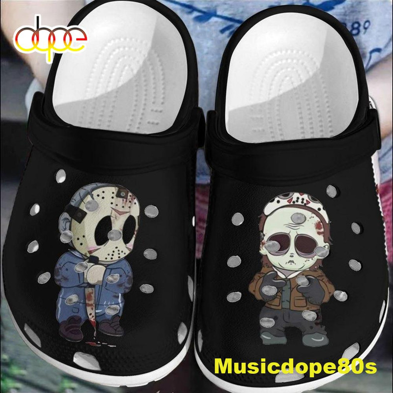 Jason Voorhees And Michael Myers Crocs Crocband Clogs.jpg