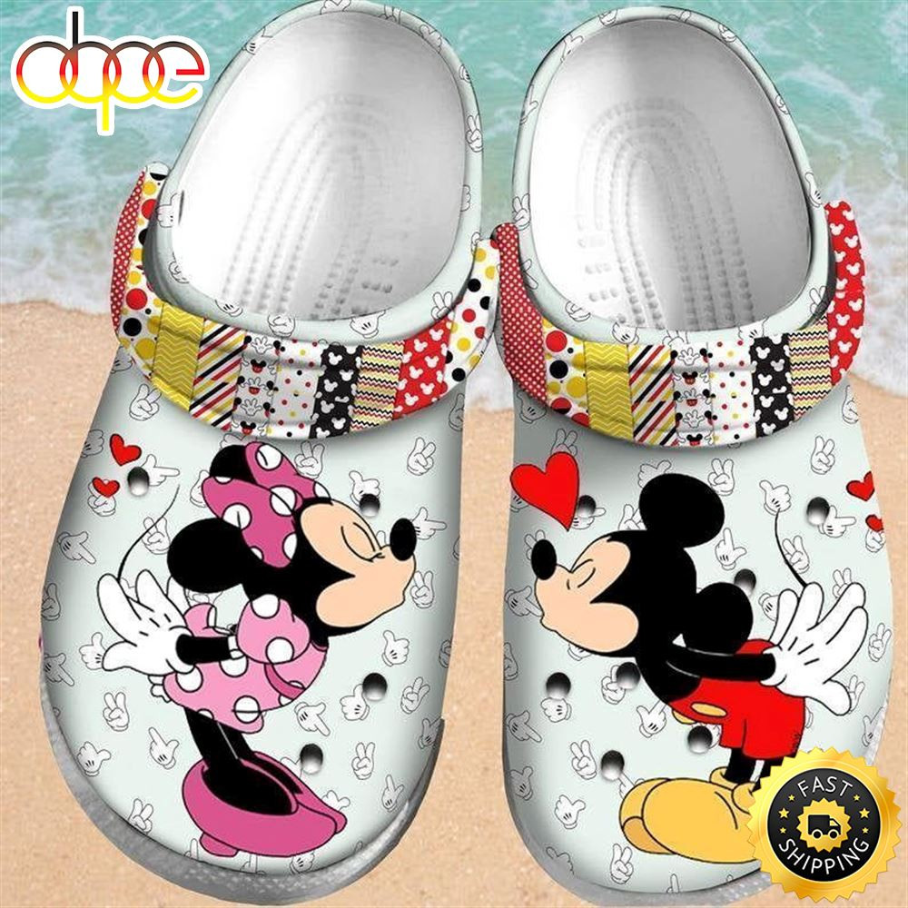 Mickey Mouse 3D Comfortable For Mens And Womens Classic Water Clog Shoes.jpg