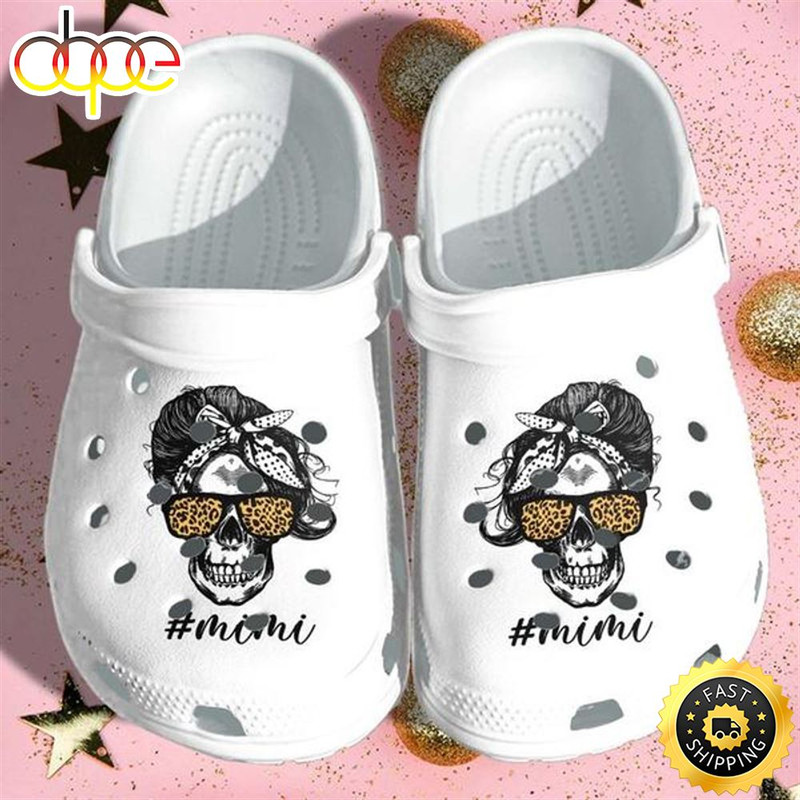 Mimi Tattoo Skull Shoes Croc Mothers Day Cool Nana Tattoo Perfect Family Crocs Clog Shoes.jpg