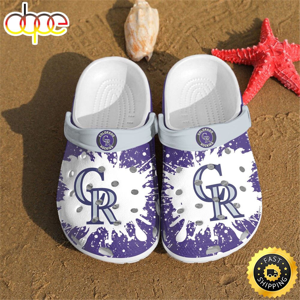 MLB Football Sports Logo Colorado Rockies Crocs Clog Shoes.jpg