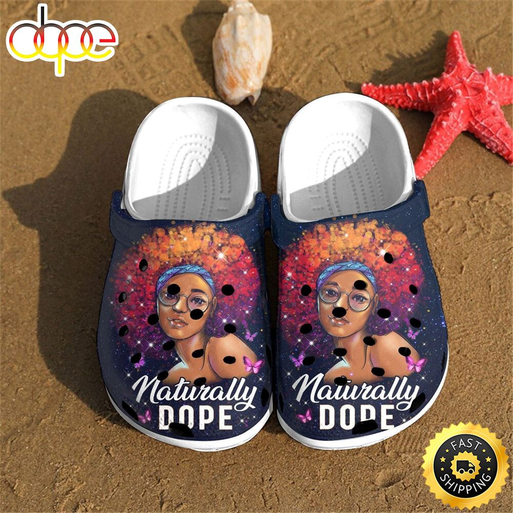 Naturally Dope Black Queen Girl Custom Crocs Shoes Clogs Birthday Gift For Women Girl.jpg