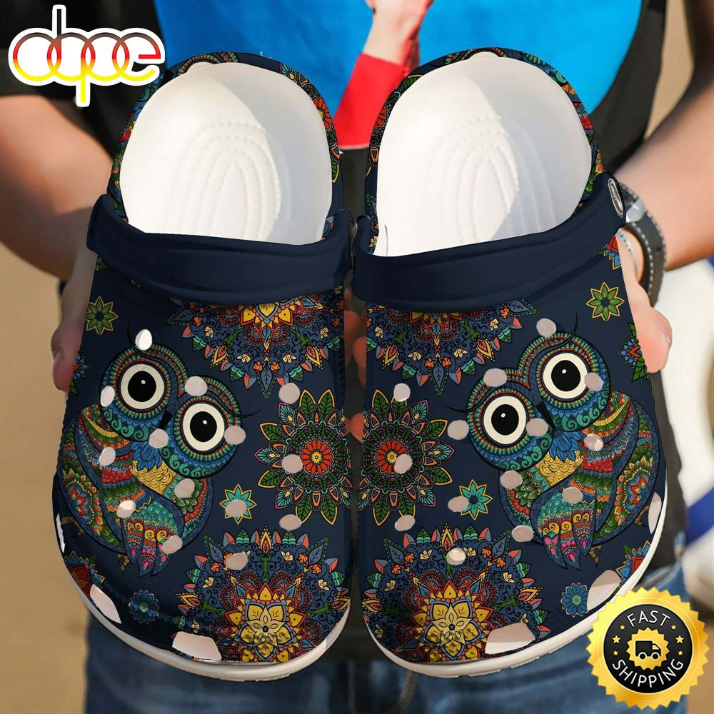 Owl Hippie Clog Shoess Shoes Clogs Gifts For Men Women.jpg