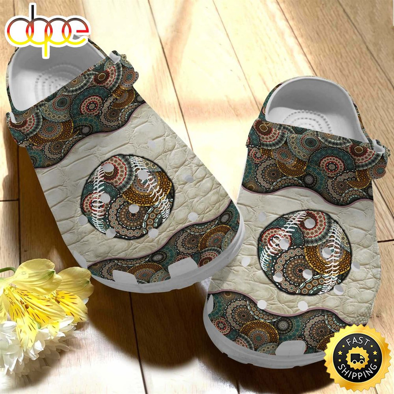 Peace Baseball Shoes Crocs Crocbland Clog For Men Women.jpg